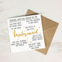 Personalised Be My Bridesmaid/Bridesman Wedding Card, thumbnail 3 of 7