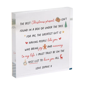 Personalised Christmas Acrylic Plaque Gift, 2 of 3
