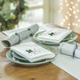 Personalised Embroidered Initial Christmas Napkin, thumbnail 1 of 4