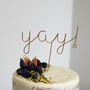 Yay! Wire Cake Topper, thumbnail 4 of 7