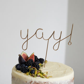 Yay! Wire Cake Topper, 4 of 7
