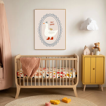 Silly Goose And Chick Nursery Art Print, 2 of 4