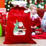 Personalised Red Santa Christmas Sack, thumbnail 3 of 3