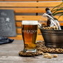 Personalised Birthday Name And Established Pint Glass, thumbnail 3 of 4