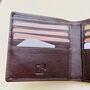 Slim Brown Leather Wallet ~ Rfid Protected, thumbnail 5 of 7