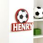 Personalised Football Wallsign, thumbnail 1 of 3