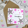 Leopard Love Stars Birthday Card, thumbnail 3 of 7
