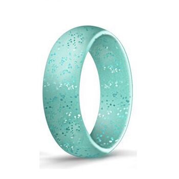 Handmade Women's Silicone Colourful Glitter Ring, 7 of 11