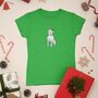 Personalised Pittie Christmas T Shirt Funny Gift, thumbnail 1 of 9