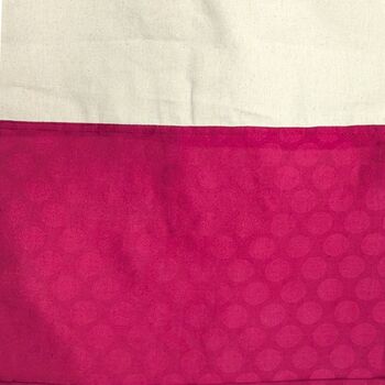 Colourful Half Sari Cotton Tote Bags, Fair Trade Shopping Bag Handmade In India, 9 of 12