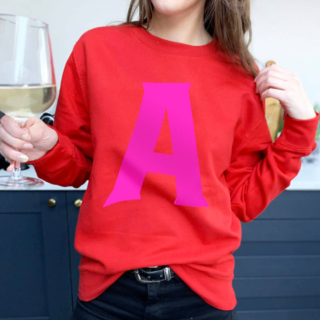 Personalised Initial Alphabet Sweatshirt, 1 of 5