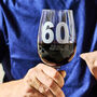 Personalised 60th Birthday Gift Wine Glass, thumbnail 2 of 2