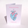 Personalised Heart Birthday Card, thumbnail 1 of 5