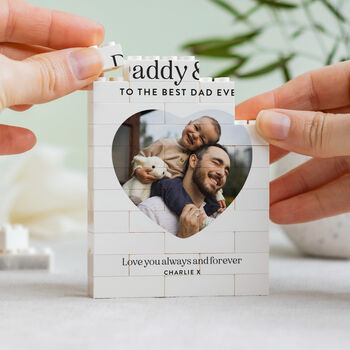 Personalised Keepsake Block Christmas Gift For Dad, 8 of 9
