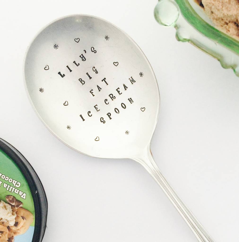 Personalised Vintage Ice Cream Spoon By Vintage Candy