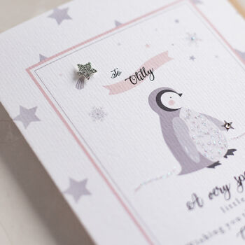 Personalised Penguin Child Card, 2 of 3
