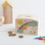 Personalised Rainbow And Clouds Money Pot, thumbnail 3 of 4