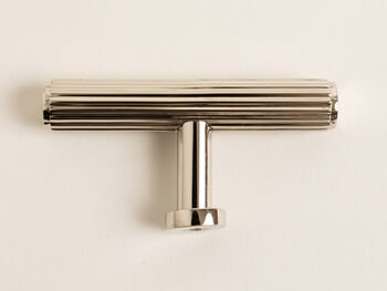 Silver Solid Brass Knurled Kitchen Handles And Knobs, 5 of 7