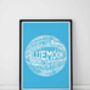 Manchester City Football Club Typography Print, thumbnail 2 of 9