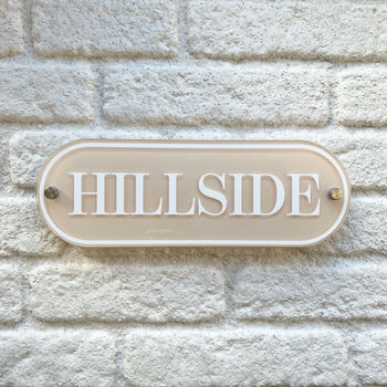 Personalised House Sign Road, Number And Design, 6 of 10