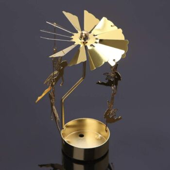 Gold Fairy Spinner Candle Christmas Decoration, 4 of 4