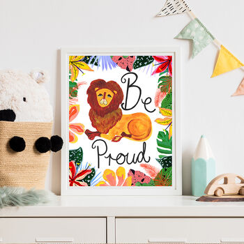 Lion Be Proud Kids Print, 4 of 12