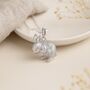 Personalised Sterling Silver Bunny Rabbit Necklace, thumbnail 2 of 8