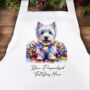 Personalised West Highland Terrier In Christmas Lights, thumbnail 5 of 10