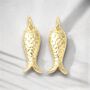Lucky Fish Hoop Earrings, thumbnail 4 of 4