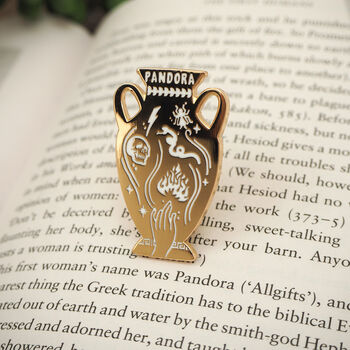 Pandora’s Jar Enamel Pin – Greek Mythology, 3 of 9