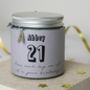 Personalised 21st Birthday Charm Candle, thumbnail 1 of 1