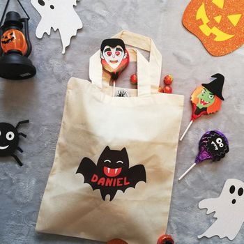 Personalised Halloween Bat Bag, 2 of 4
