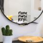 Phone, Purse, Keys Hallway Mirror Decal Sticker, thumbnail 1 of 2