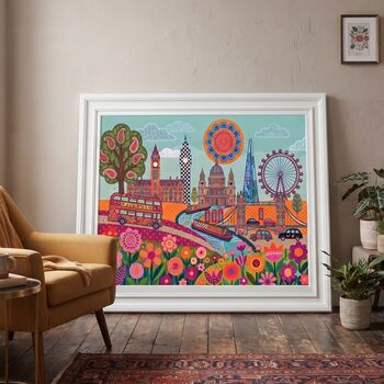 London Custom Original Art Print, 2 of 4