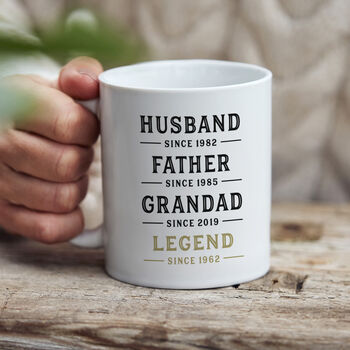 Personalised Grandad Established Mug Grandparent Gifts, 3 of 4