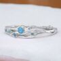 Blue Fire Opal Hinged Bangle In Sterling Silver, thumbnail 1 of 10