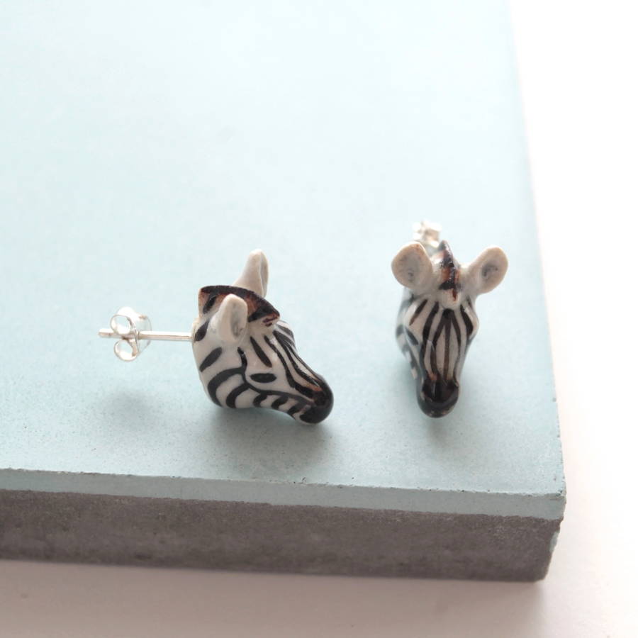 zebra earrings claire's