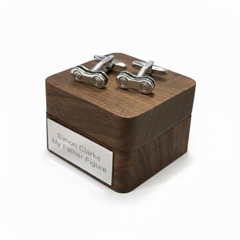 Personalised Bicycle Chain Link Cufflinks, 7 of 12