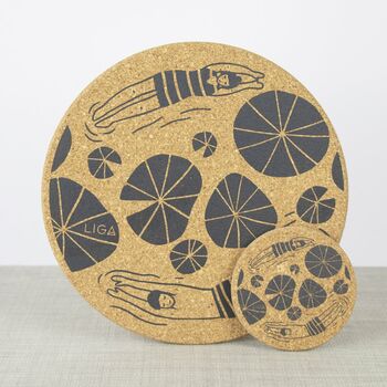 Cork Placemats And Coasters | Wild Swimmers, 2 of 5