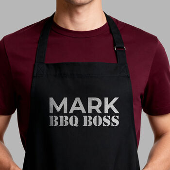 Personalised BBQ Boss Apron, 2 of 8