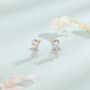 Sterling Silver Astronaut Stud Earrings, thumbnail 3 of 9