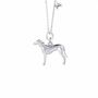 Personalised Greyhound Sterling Silver Necklace, thumbnail 1 of 5
