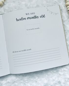 Twin Baby Record Book | Twin Baby Gift, 9 of 12
