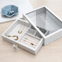Personalised Luxury Glass Drawer Jewellery Box, thumbnail 7 of 12