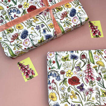 Wildflowers Of Britain Wrapping Paper Set, 7 of 11
