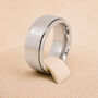 Personalised Brushed Stainless Steel Wide Spinner Ring, thumbnail 1 of 12