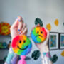 Wavy Rainbow Happy Sad Charm, thumbnail 3 of 7