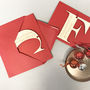 Personalised Letter Christmas Decoration And Card, thumbnail 10 of 12