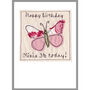 Personalised Butterfly Birthday Card For Girl, Any Age, thumbnail 3 of 12