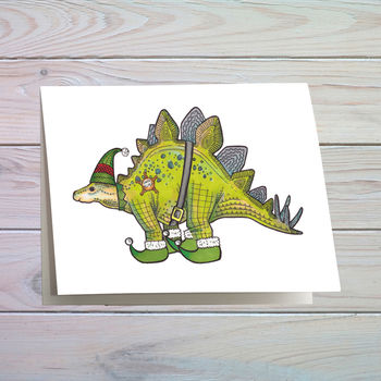 Dinosaur Christmas Cards, 3 of 5